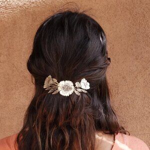 Almanac for June Custom Poppy Hairpin